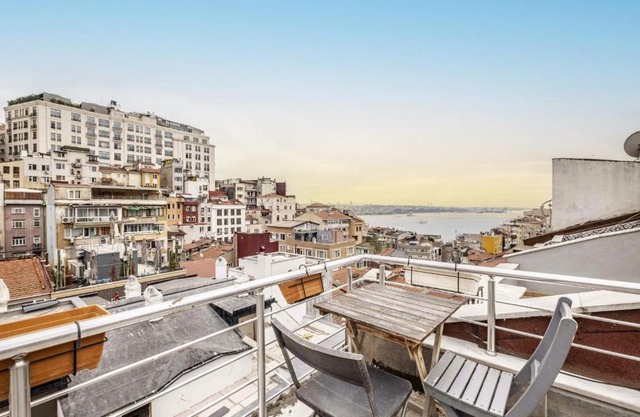 Sleek Flat with Excellent View in Cihangir