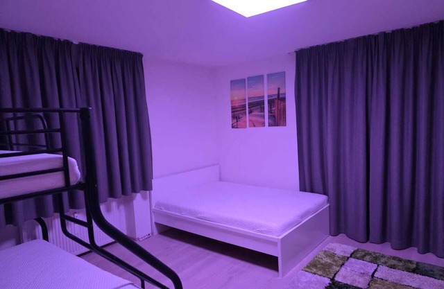 Sleeping place in the hostel