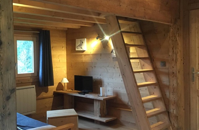 Small chalet with breathtaking views of Mont-Blanc, 5 minutes from the ski slopes