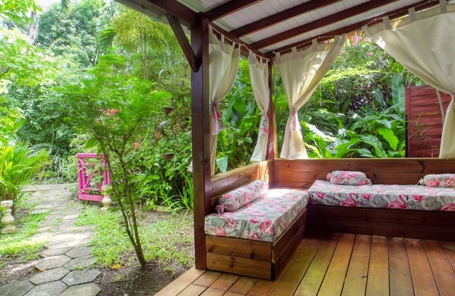 Small cottage for a couple in a tropical garden