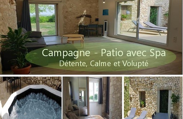 SPA, Patio et Maison privés - Détente à la campagne
