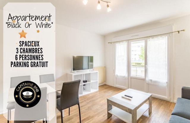 Spacieux appartement - 6 personnes - Parking gratuit