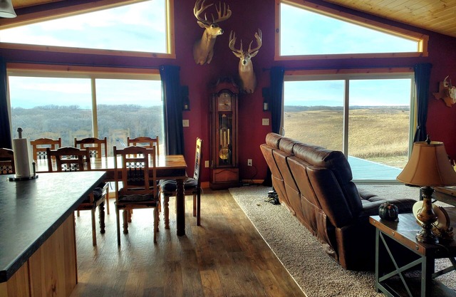 Spacious 5-bedroom/3 bath LODGE, Located between Fort Ransom, ND & Lisbon, ND