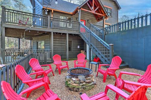 Spacious Ellijay Resort Home with Hot Tub!