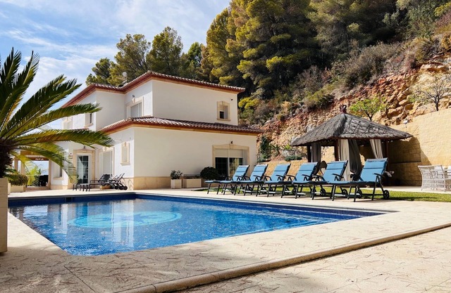 Spacious luxury 5-bedroom villa with the huge pool in enjoyable Xàbia, Spain