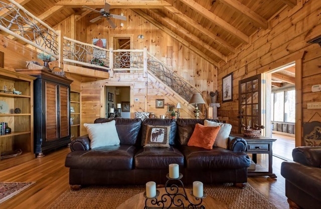 Spacious Mountain Cabin with Sweeping Views