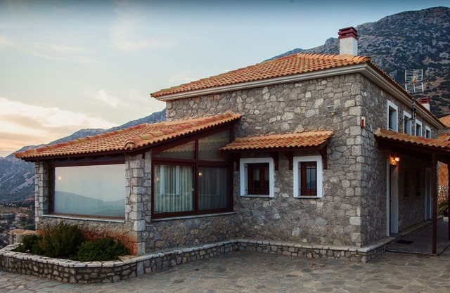 Spacious stone built home with spectacular mountain views