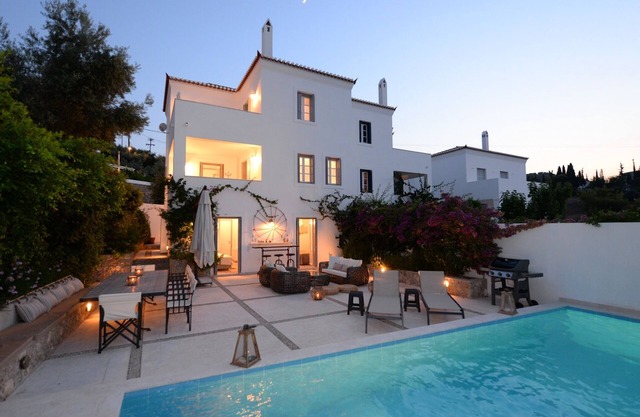 Spectacular 5-bedroom 6-bath Spetses villa with sweeping views and private pool