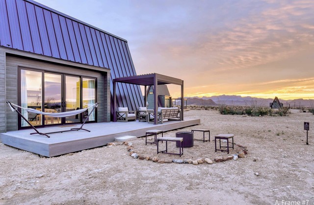 Stardust Big Bend Luxury A-Frame#7 with a fab view