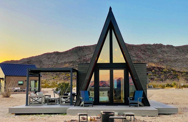 Stardust Big Bend Luxury A-Frame#1 with a fab view
