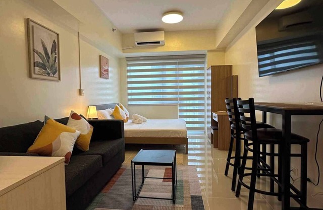 Stay, work and play in this fully furnished condo at the heart of Makati CBD.