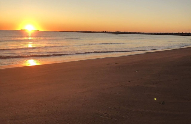 Steps to glorious Ferry Beach