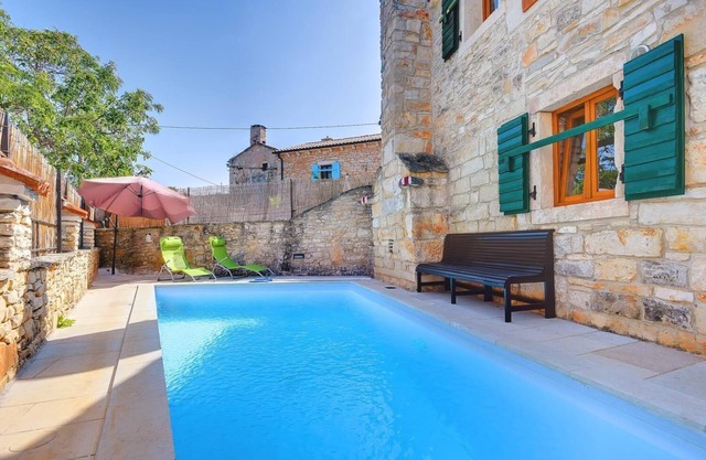 Stone house with private and large pool