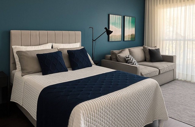 Studio - Campo Belo with Metro in Front and Rooftop with Sunset.