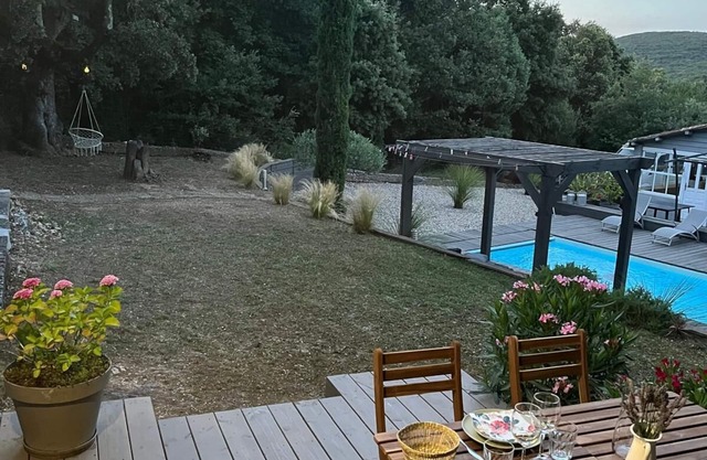 Studio with heated pool near the Gorges de l'Ardèche