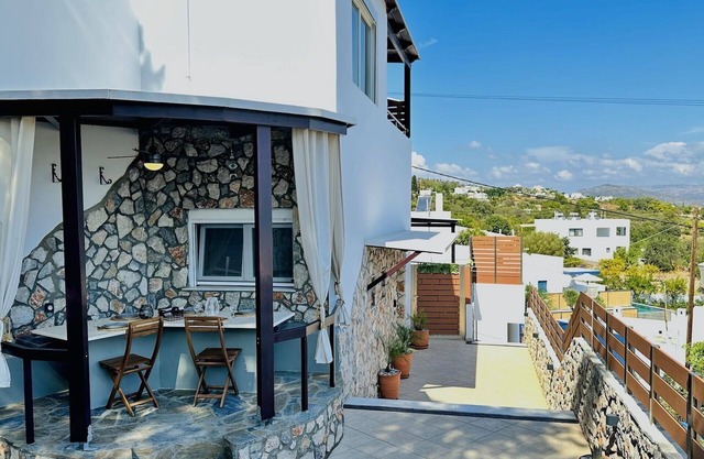 Stunning sea views in Kalathos village near Lindos.