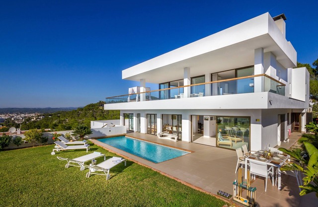 Stunning Villa Close To Ibiza Town with Panoramic Sea and Sunset views