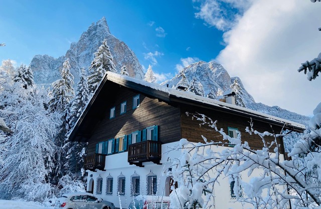 Stunning Villa in Siusi with private lawn and forest few minutes from the center