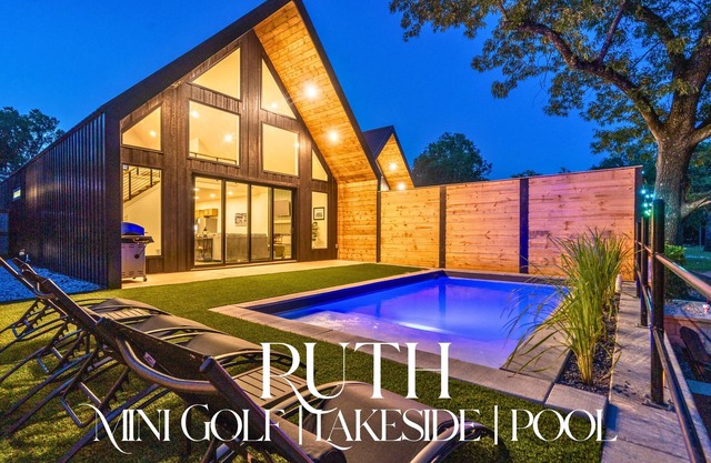 Stylish A-Frame Getaway with Pool and Lake Access