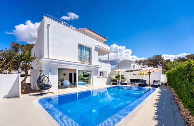 Stylish villa with pool near several beaches, Cala Blanca, Menorca