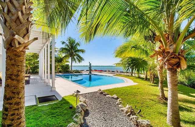Sublimely private luxury home with enveloping oceanfront views near Key West