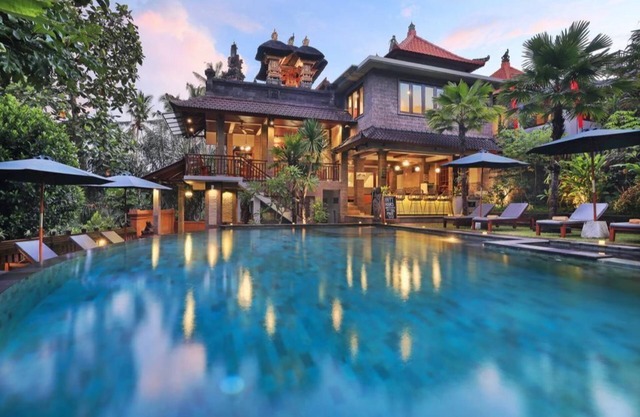 Suite Room with Pool iew at Ubud