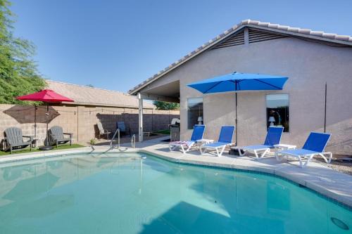 Sunny Surprise Getaway with Private Yard and Pool