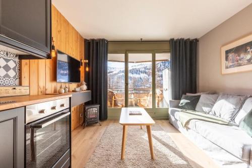 Superbe T2 à Isola 2000, casier à ski, wifi