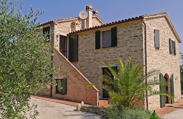 Tastefully renovated stone house with pool in a quiet hillside location with 2 apartments