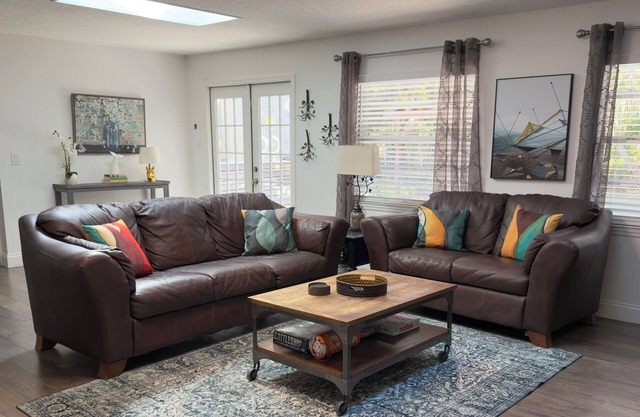 The Launch Pad with a pool! King bed and private backyard