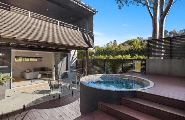 The unique property sets the mood for relaxation and is perfect for a couple’s getaway