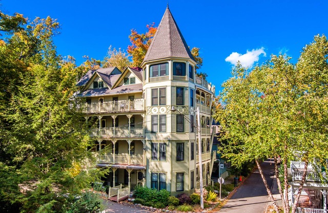 This luxurious and enchanting Penthouse Suite in the historic 1887 Aldine House in Chautauqua Institution