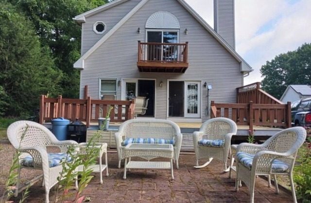 Thompson Lake Cape Cod, direct lake front with private lake dock.