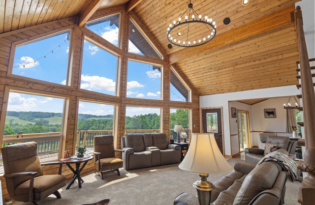 Tranquil ranch with breathtaking views, pool, hot tub, and peace of mind.