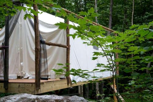 Treehouse-Style Tent Rental in the White Mountain National Forest of New Hampshire