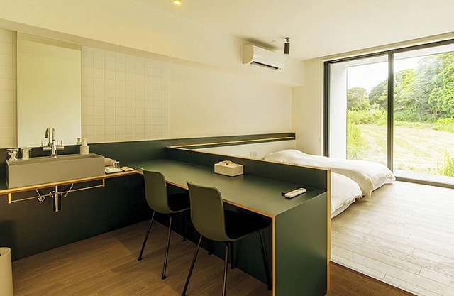 Twin room with bathroom 1F/Oshimagun Kagoshima