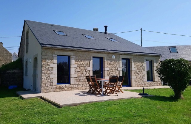 Typical stone country house, standing alone, near the beach, in the nature reserve