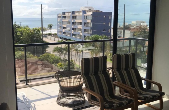 Uma quadra da praia - Vista para o Mar - Guaratuba - AC e Wi-Fi