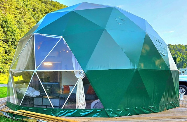 Unique Glamping Dome @ Mammoth Ridge RV Park and Campground.
