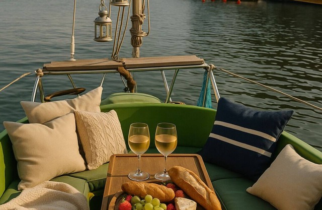 Unique Glamping experience on small boat in Central Karlskrona