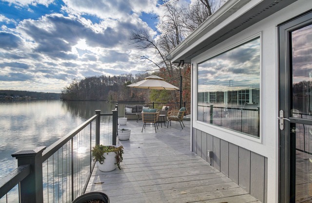 Unique Smith Mountain Lake Home Over Water w/ Dock