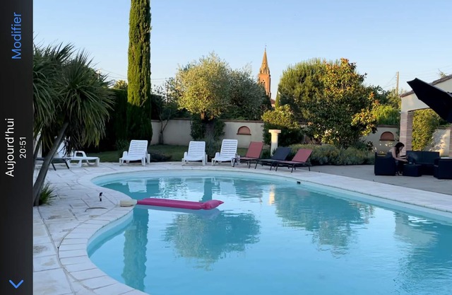 Unusual private gîte with swimming pool terrace outdoor kitchen pull house