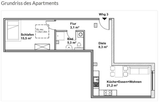 Upscale serviced apartment near VW plant - temporary living