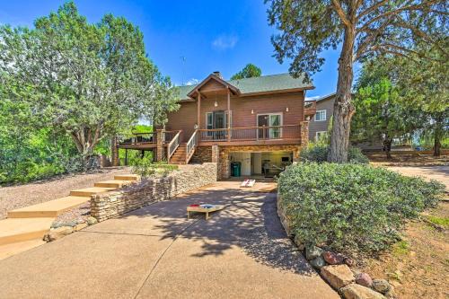 Log Cabin in Payson with Deck, Mtn and Creek Views