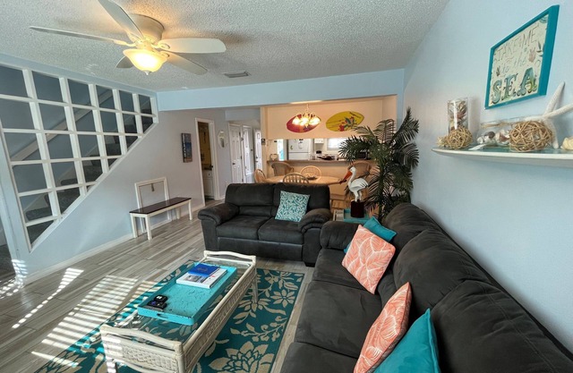 Vacation and relaxation! Perfect white sand beach and all the comforts of home.
