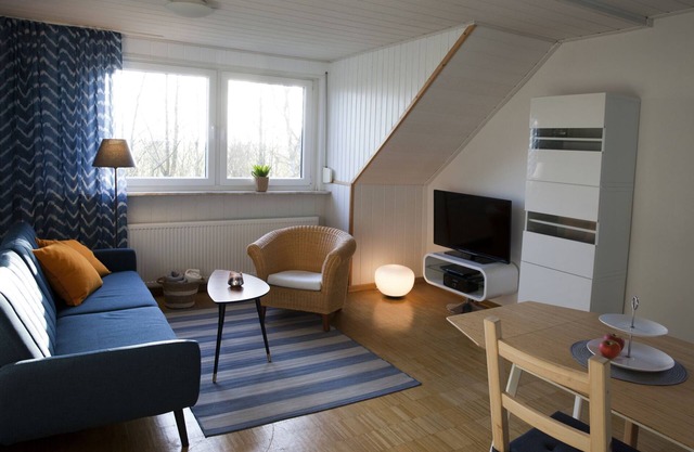 Vacation apartment near the beach with spacious roof terrace