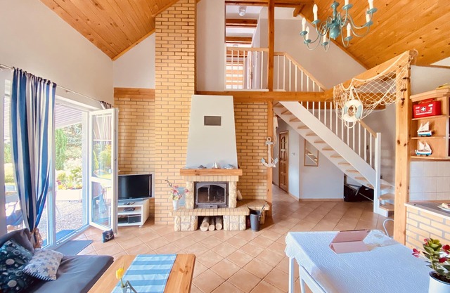 Vacation home near Świnoujście on the Baltic Sea with whirlpool and sauna in the countryside