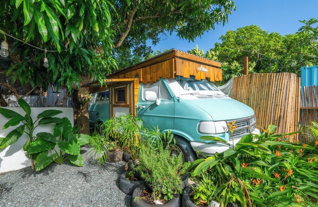 Van MicroHome under Mango Tree by the Beach!