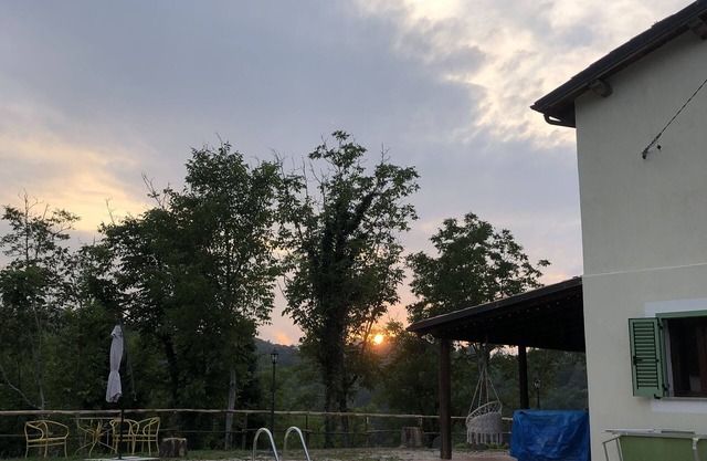 Veranda and swimming pool in the forest near cultural and natural sites