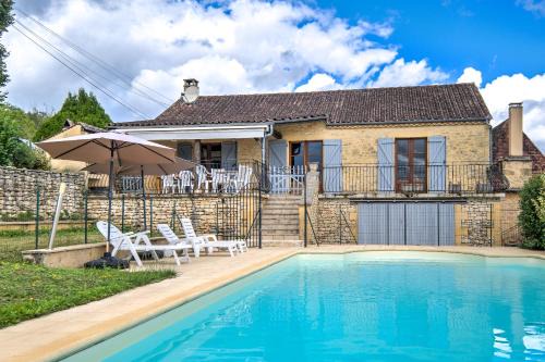 Villa avec piscine à la campagne